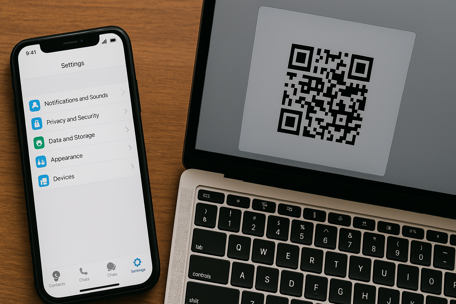 ورود با استفاده از QR Code (در نسخه وب و دسکتاپ)