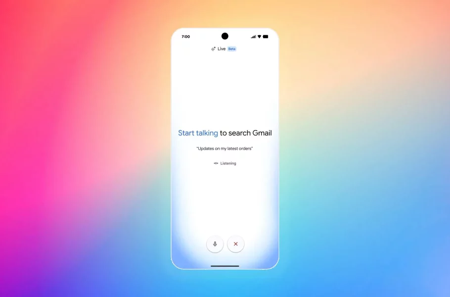 گوگل نسخه آزمایشی Gmail Live را برای جستجوی صوتی ایمیل‌ها منتشر کرد