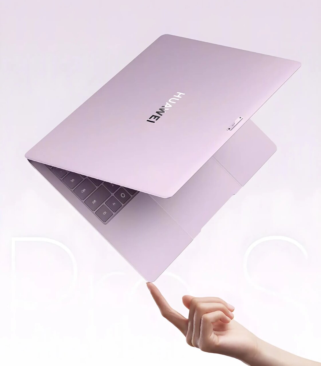 لپ‌تاپ فوق‌سبک هواوی MateBook Pro S با بدنه بنفش روشن